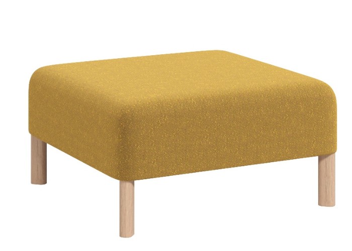Pebble Ottoman Small - Mustard